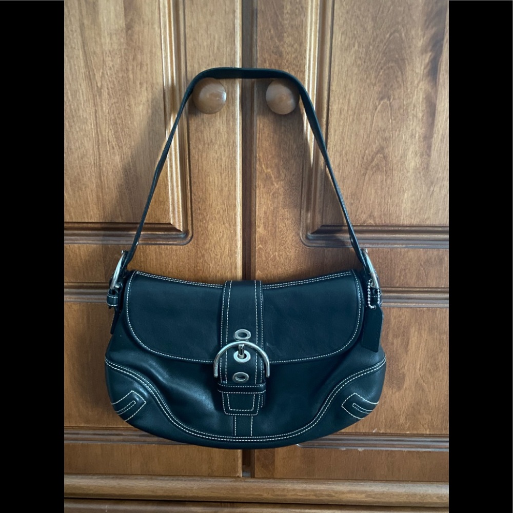 COACH vintage black hand bag